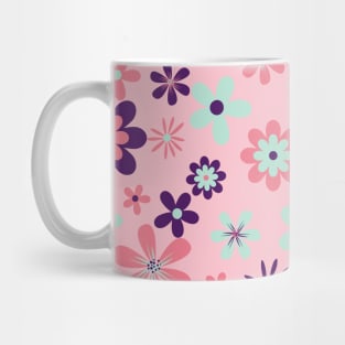 Floral Pattern - Soft Pink Mug